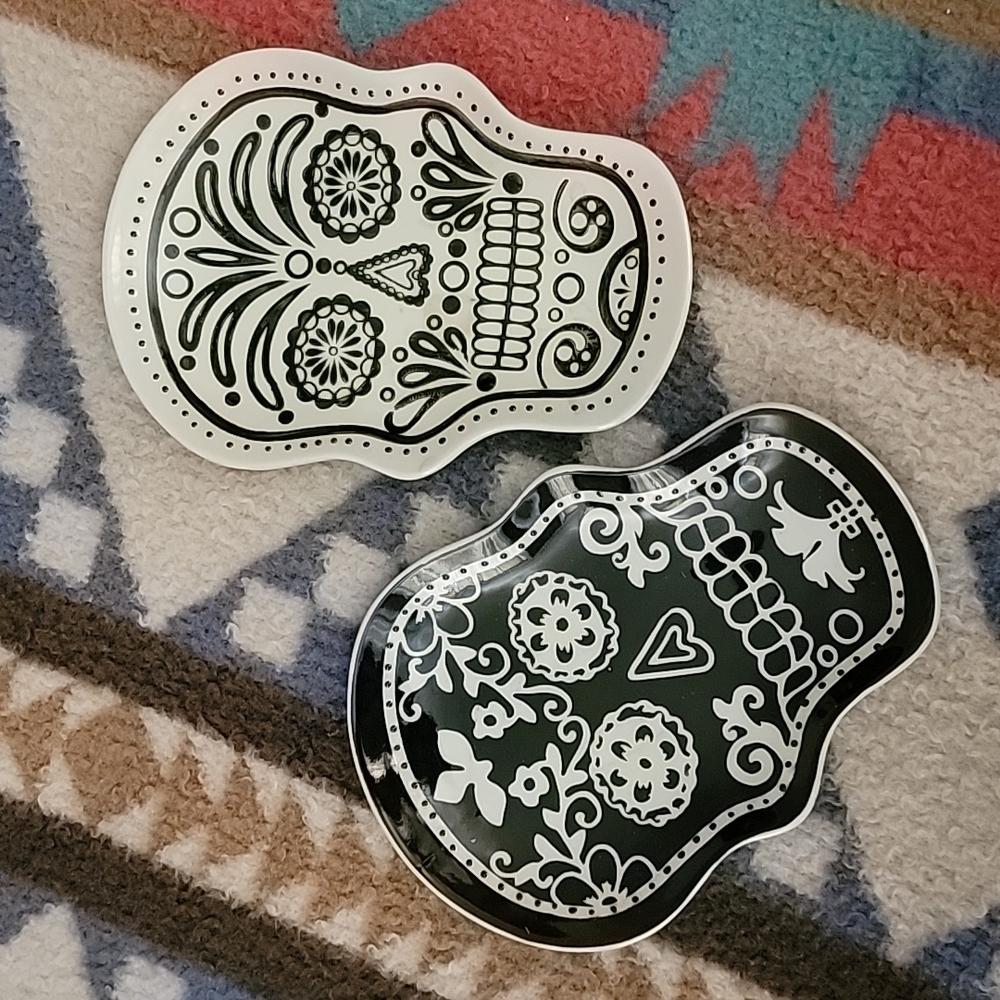 Sugar skulls day of the dead dish